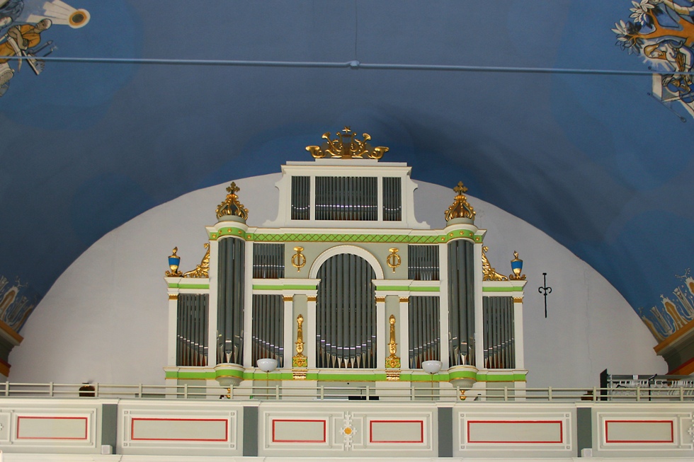 Orgelfasad S:t Clemens kyrka